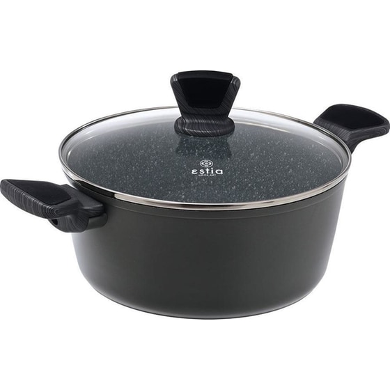 Κατσαρόλα ESTIA CUISSON 01-11123 24 cm Μαύρο image 0