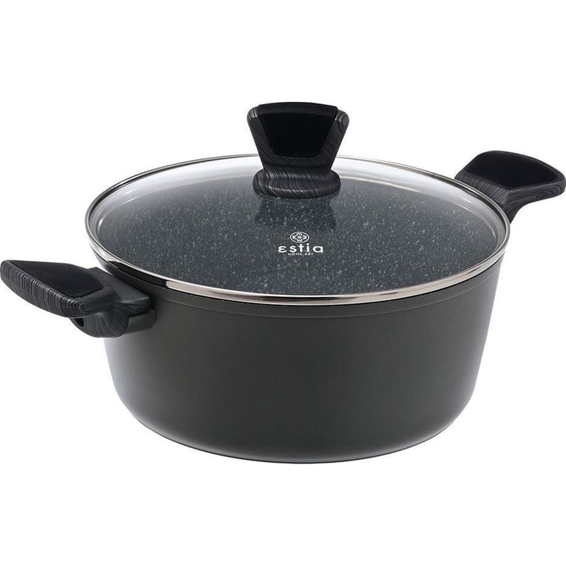 Κατσαρόλα ESTIA CUISSON 0111123 24 cm Μαύρο