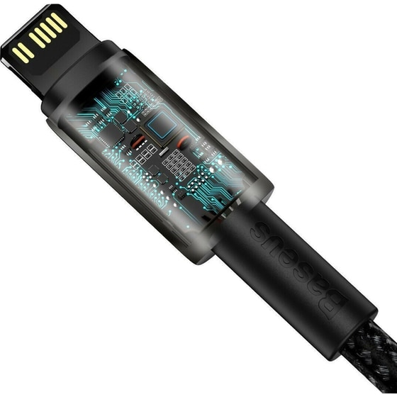 Καλώδιο δεδομένων Baseus Usb-C to Lightning Tungsten Gold 20w 1m - Black image 5