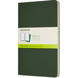 Σημειωματάριο Moleskine Plain Cahier Myrtle Green Large (3 Τεμάχια)