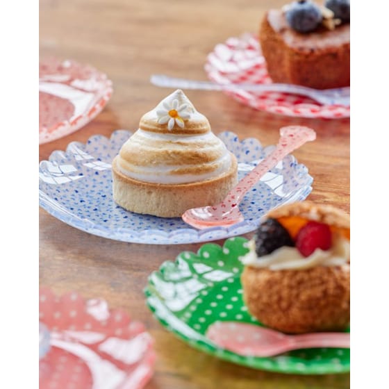 Πιάτο Ακρυλικό Rice 15 cm - Πουά Πράσινο image 3