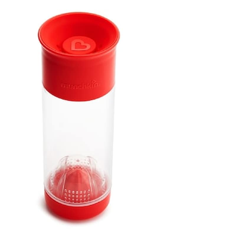 Munchkin Ποτήρι Με Θήκη Για Φρούτα Miracle Fruit Infuser 590ml Red-51753 MUNCHKIN