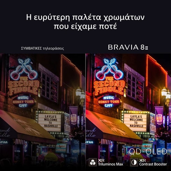 Sony BRAVIA 8 II OLED 65" 4K HDR Google Smart Τηλεόραση K65XR8M25BP image 3