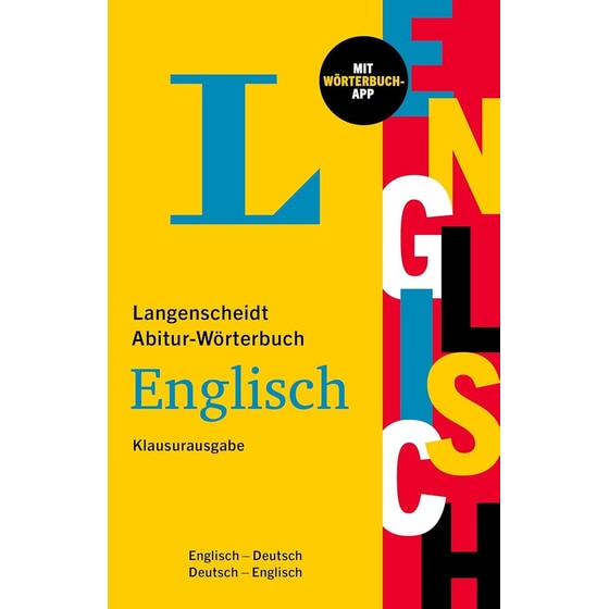 Langenscheidt Abitur-Wörterbuch Englisch: Englisch-Deutsch / Deutsch-Englisch image 0
