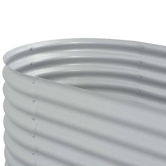 Vidaxl Ζαρντινιέρα Υπερυψωμένη Ασημί 160x80x81 Εκ. Γαλβανισμ. Χάλυβας image 5