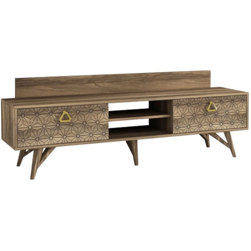 Έπιπλο Τηλεόρασης 24Mall Scintillio από Μοριοσανίδα 180x29.5x48.6 cm - Καρυδί 24MALL