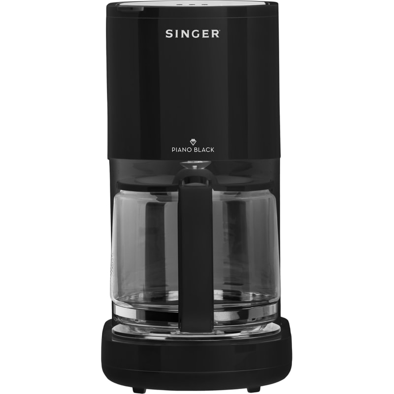 Καφετιέρα Φίλτρου SINGER Piano Black CM-1000 PBL 1000 W 1.25 L Μαύρο SINGER