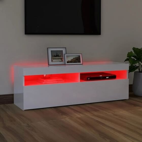 Έπιπλο Τηλεόρασης Vidaxl Μοριοσανίδα 120x35x40 cm  - Λευκό image 4