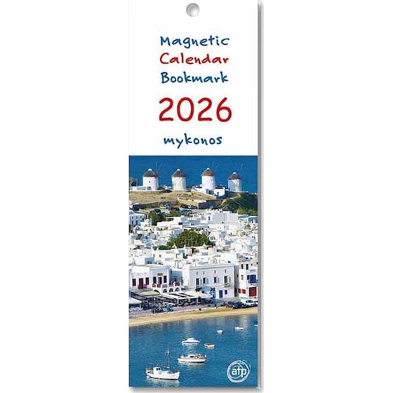 Σελιδοδείκτης/ Ημερολόγιο Μηνιαίο 2026 Μαγνητικό Μύκονος image 0