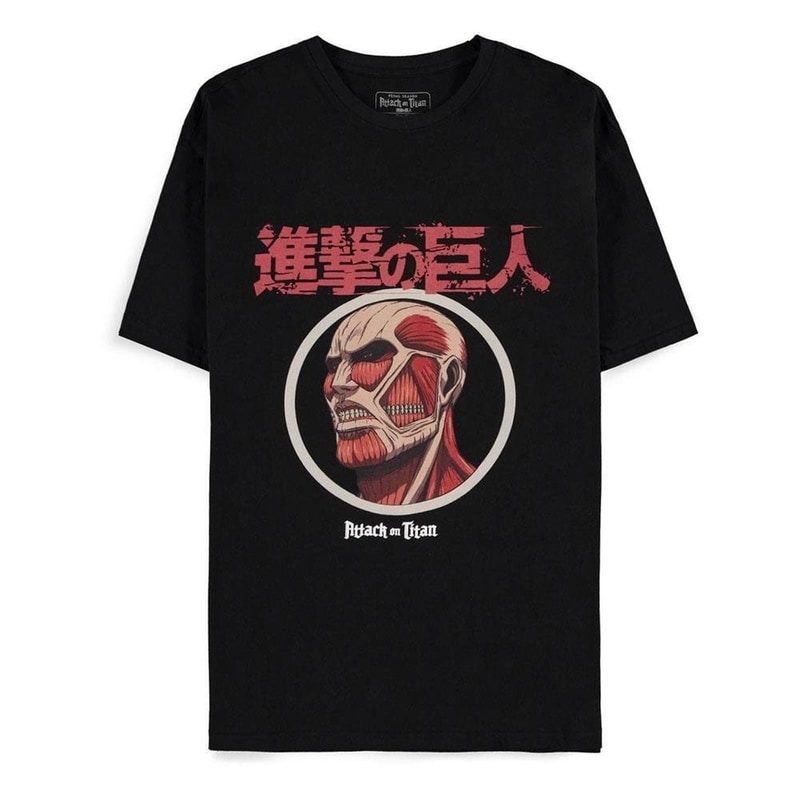 T-shirt Difuzed Attack On Titan Colossus Titan Bertholdt - Μαύρο φωτογραφία