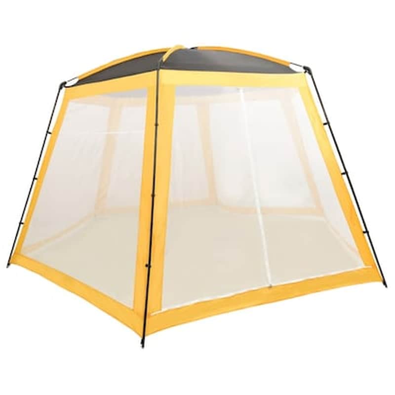 Vidaxl Σκίαστρο Πισίνας Κίτρινο 500 X 433 X 250 Εκ. Υφασμάτινο