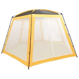 Vidaxl Σκίαστρο Πισίνας Κίτρινο 500 X 433 X 250 Εκ. Υφασμάτινο