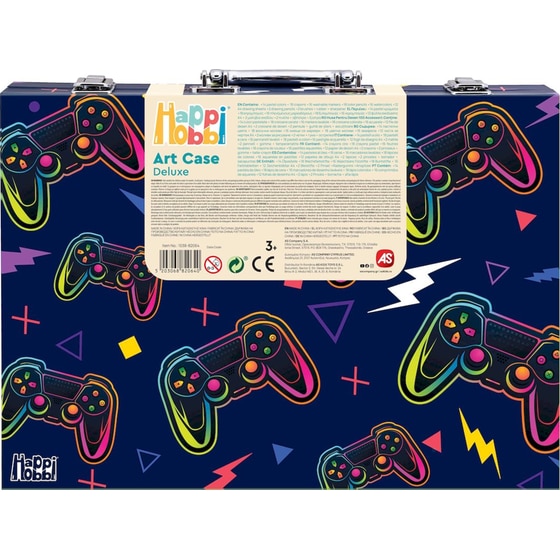 HappiHobbi Κασετίνα Ζωγραφικής Deluxe Βιντεοπαιχνίδι με 100 Αξεσουάρ image 4