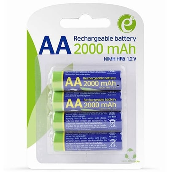 Energenie Rechargeable Aa Instant Batteries Ready To Use 2000mah 4pcs Blister image 0