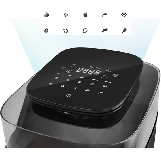ROHNSON SMARTCHEF R-2838 με Αποσπώμενο Κάδο 1500 W 5.5 L Μαύρο Φριτέζα Αέρος image 2
