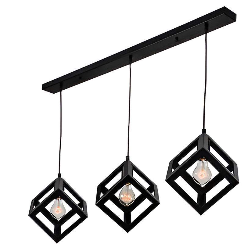 ΧΑΤΖΗΚΟΝΤΙΔΗΣ ΑΕ Κρεμαστό Φωτιστικό Οροφής Μεταλλικό Σε Μαύρο Χρώμα R60