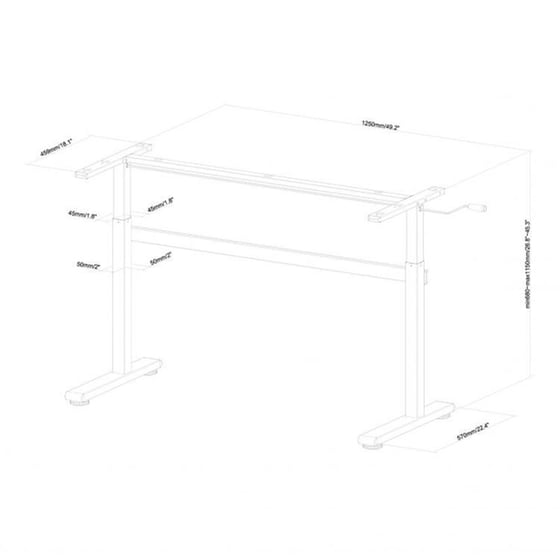 Γραφείο Gaming Sbox από Μοριοσανίδα/Ατσάλι MD-220 - Μαύρο image 5