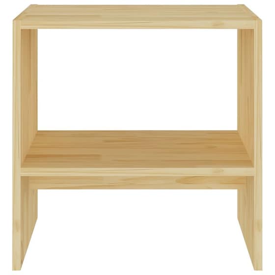 Κομοδίνο Vidaxl Από Μασίφ Ξύλο Πεύκου 40x30.5x40 cm - Φυσικό image 2