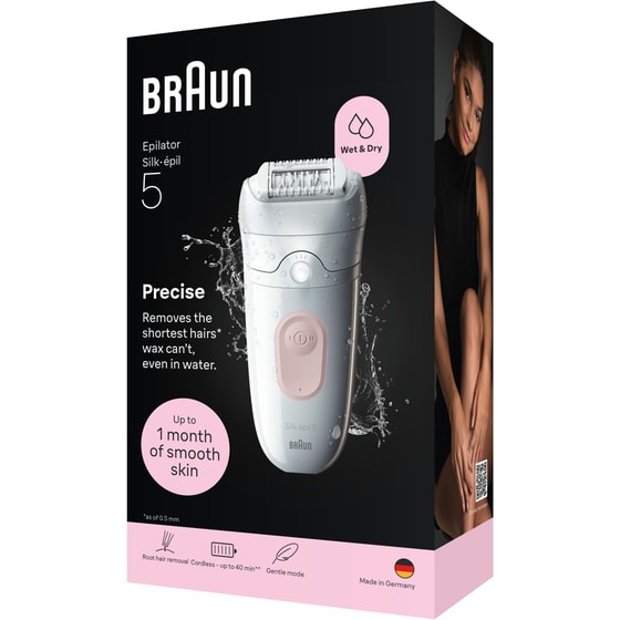 Αποτριχωτική Μηχανή BRAUN SE5-000/N Λευκό-Ροζ image 4