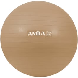 Μπάλα Γυμναστικής Amila Κατάλληλη για Pilates 1.80 kg 75 cm από PVC - Χρυσό