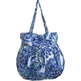 Τσάντα Παραλίας Υφασμάτινη 5-42-346-0028 Σε Μπλε Tropical Print 48x15x50/82 Ble