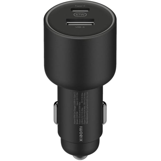 Φορτιστής Αυτοκινήτου Xiaomi BHR6814GL USB‑A, USB‑C 67 W - Μαύρο image 0