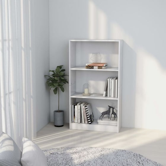 Βιβλιοθήκη VidaXL από Μοριοσανίδα 60x24x109 cm - Λευκό image 2