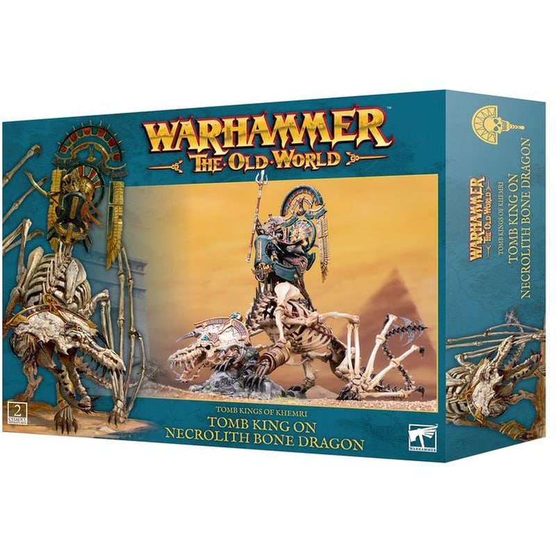 GAMES WORKSHOP Tomb Kings Of Khemri: Tomb King On Necrolith Bone Dragon Warhammer GAMES WORKSHOP