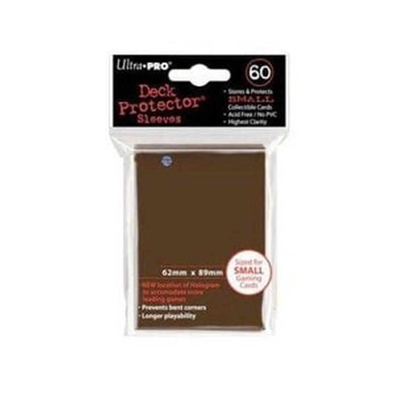 Ultra Pro – Small 60 Sleeves Solid Brown