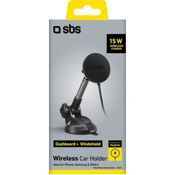 Βάση Στήριξης SBS TEWCHOLMAG15WT Magnetic Telescopic Car Holder - Μαύρο image 1