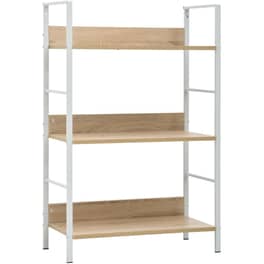 Ραφιέρα VidaXL από Ξύλο 60x27.6x90.5 cm - Μπεζ/Λευκό