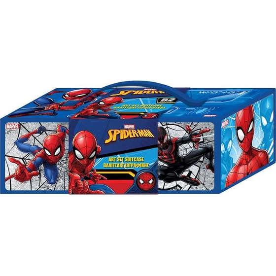 Βαλιτσάκι Σετ Ζωγραφικής Διακάκης Spiderman 52 Τεμάχια image 0