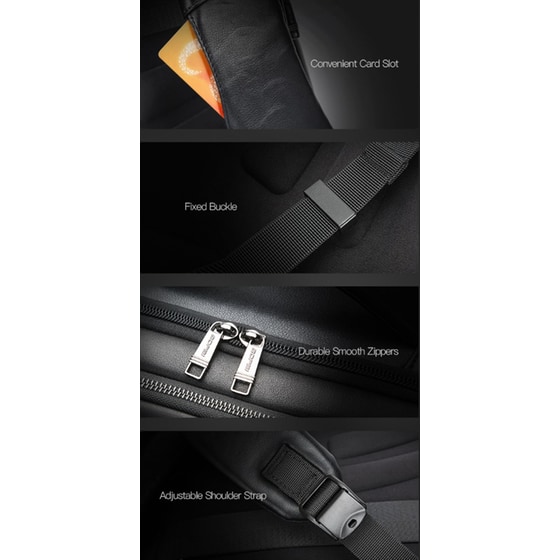 Τσάντα Laptop Bopai 61-121961 17.3" Αδιάβροχη - Μαύρο image 9