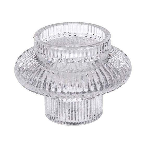 Σετ Κηροπήγια Spitishop A-s Candle Holder 189169b Γυάλινο 8x6cm 3 Τμχ - Γκρι/Μπλε image 2