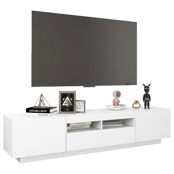Έπιπλο Τηλεόρασης VidaXL από Μοριοσανίδα 180x35x40 cm  - Λευκό image 5