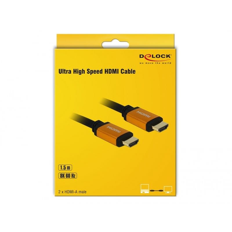 Καλώδιο Delock 85728 HDMI 1.5m - Μαύρο