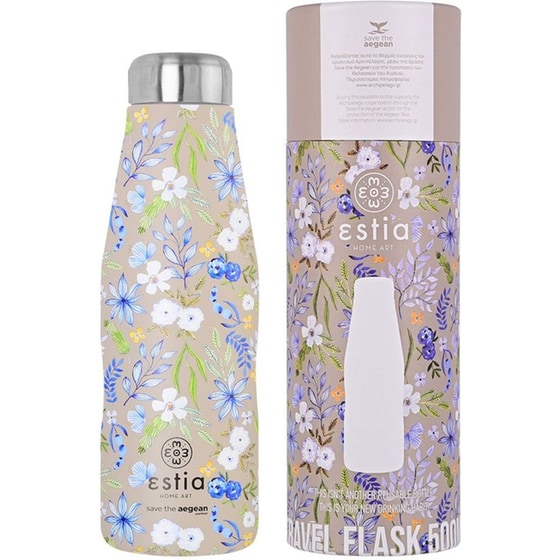 Θερμός Estia Home Art Save The Aegean Symphony Taupe 500 ml image 0