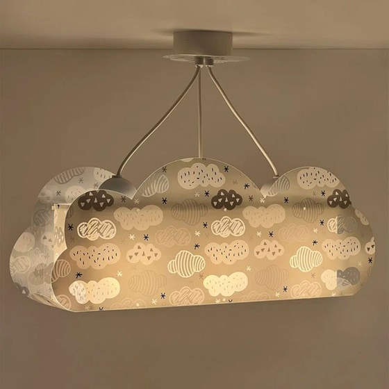Παιδικό Φωτιστικό Οροφής Ango Clouds 41410E - Γκρι image 3