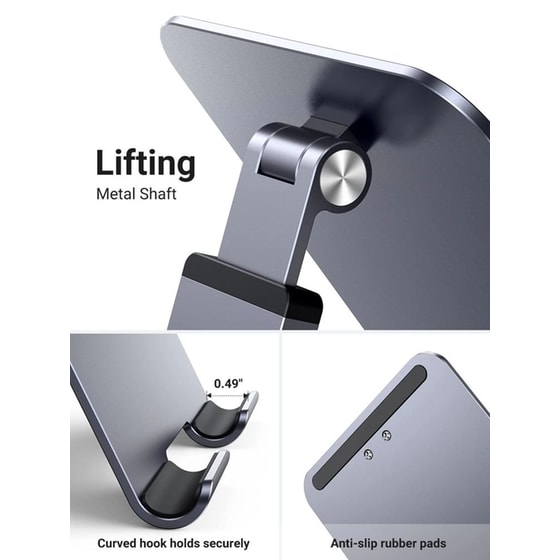Βάση στήριξης UGREEN Tablet Stand Holder με ρυθμιζόμενο ύψος - Grey image 6