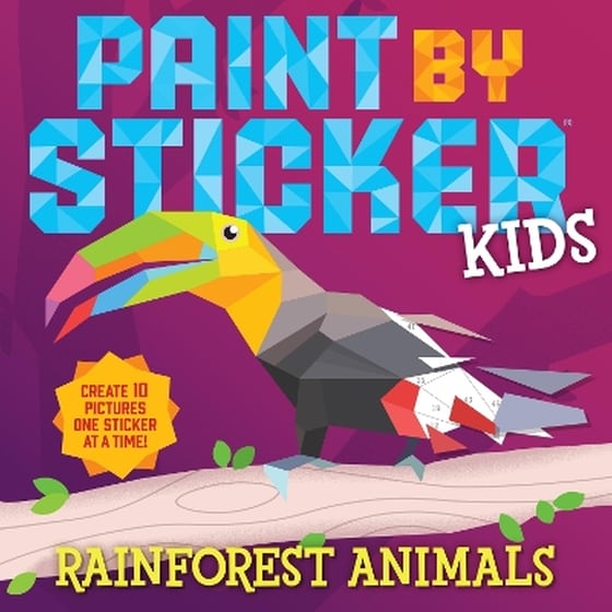 Paint by Sticker Kids: Rainforest Animals image 0