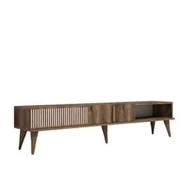 Έπιπλο Τηλεόρασης Pavia από Μοριοσανίδα 180x35x40cm - Καρυδί