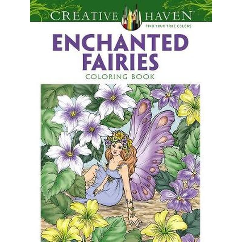 Creative Haven Enchanted Fairies Coloring Book