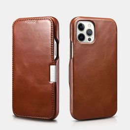 Θήκη Apple iPhone 12 Pro Max - Icarer Side-open Vintage Series - Brown