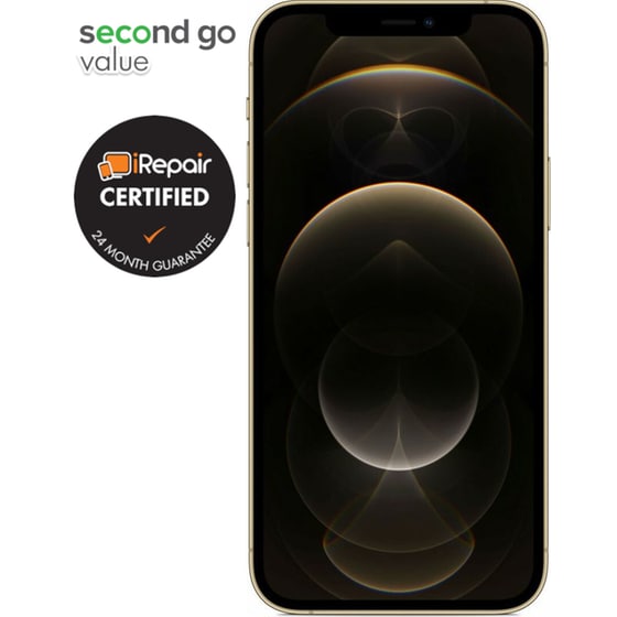 Μεταχειρισμένο Apple iPhone 12 Pro 256GB Gold second go value Certified by iRepair image 1