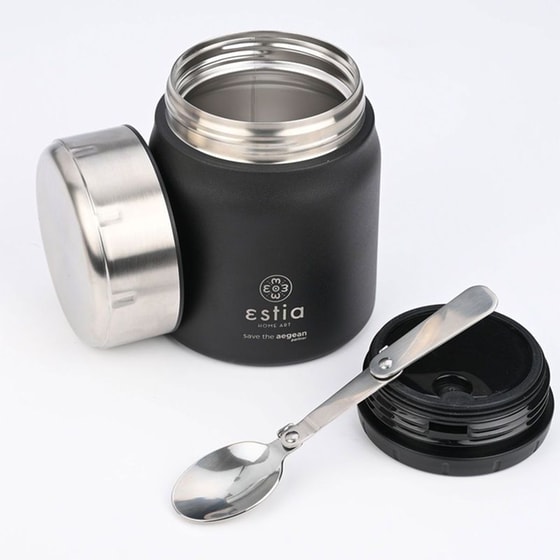 Θερμός Φαγητού Estia Midnight Black 500ml image 4