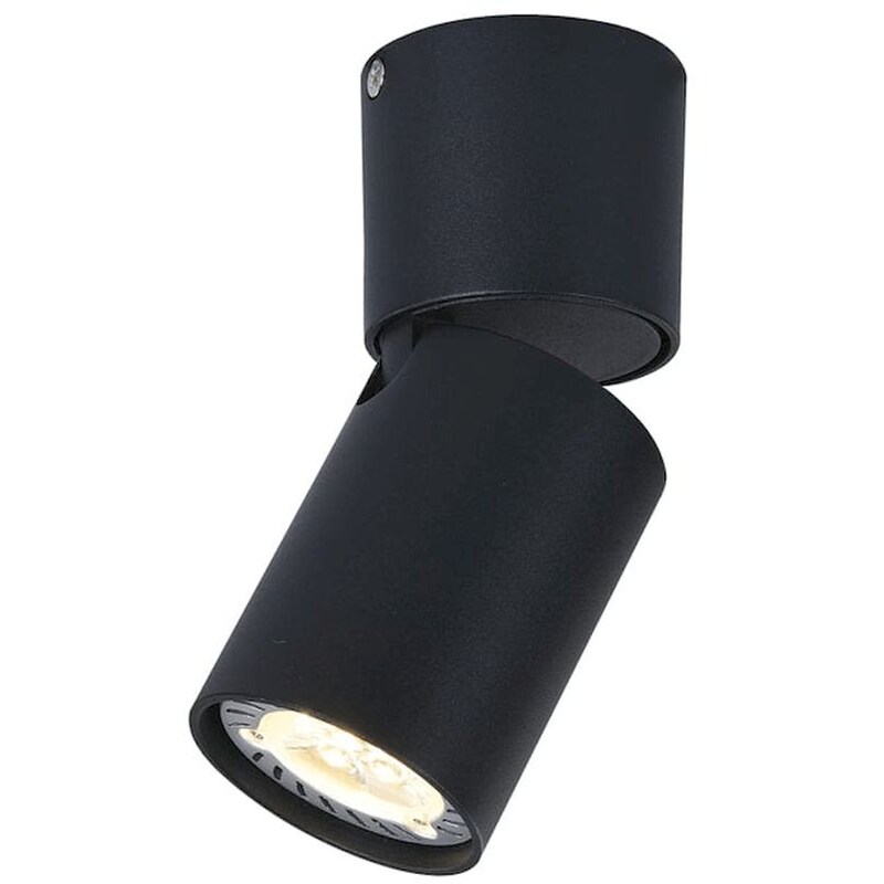 Σποτ Μονόφωτο Aca Elitis Ra301s6bk από Αλουμίνιο - Μαύρο