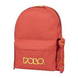 Τσάντα Polo Πλάτης Original Double Scarf Κοραλλί-Κίτρινο