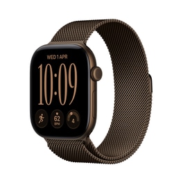 Apple Watch Series 12 GPS + Cellular 46mm Dark Bronze Aluminium Case with Dark Bronze Milanese Loop - M/L