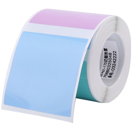 Θερμικά αυτοκόλλητα ετικετών NIIMBOT 41 x 41mm - 175 τμχ - Πολύχρωμο image 1