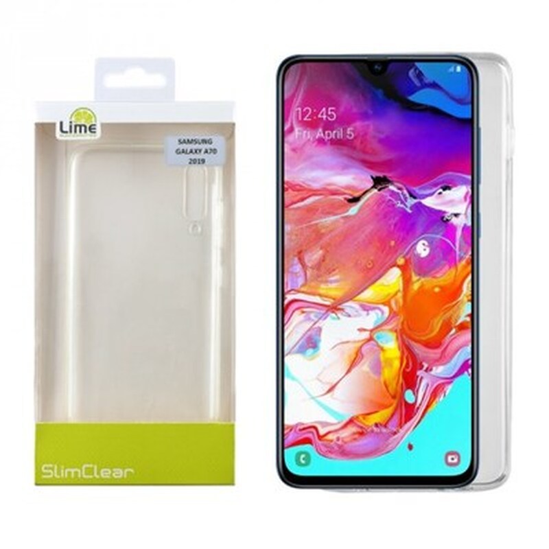 LIME SUCCESSORIES Θήκη Samsung Galaxy A70 - Lime Successories Slimclear TPU - Διάφανη